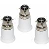 TWDRTDD Fineled, 3 portalampade da B22 a E27, adattatore convertitore a baionetta