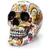 No Resin Color Flower Painting Halloween Horror Skull Decoration 1pc Ho P7P83615