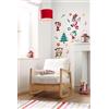 Komar - Adesivi Decoder Disney Mickey Christmas Presents - Dimensioni: 50 x 70 cm - 17 pezzi - Adesivo da parete per cameretta dei bambini