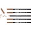 Edding e-1300 Set di 5 pennarelli per colorare a punta tonda 3 mm le jJCJ