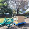 Connettore per rimorchio bici, barra di traino pieghevole, robusto carrello