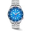Lorenz Orologio Lorenz Shark 5 Professional Diver 030255MP Watch Auto Madreperla Blu