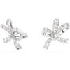 Swarovski Orecchini Swarovski a Lobo Volta 5647579 Earrings Cristalli Rodio Fiocco Nuovi