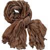 Sciarpa arricciata misto lino cotone verde menta per donna scialle primaverile a