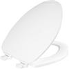 Bemis Church 585WH - Sedile WC in legno, con coperchio, colore: Bianco