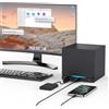Hub USB 3.0 4 porte leggero 2,34 x 1,8 x 1,65 cm per PS5 PC laptop mobilità