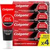 Colgate Dentifricio Sbiancante Max White Carbon 4 Confezioni da 75 ml I Dentifricio Minerale Delicato Al Carbone Attivo Per Denti Bianchil I Sbiancantemento denti I Bianco naturale
