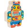 Busy Board Robot Tattile Giocattolo Robot di Legno Coordinazione Mano Occhio