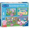 Ravensburger Puzzle Peppa Pig 4 Stagioni, 4Puzzle Box, Età Consigliata 3+