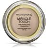 Max Factor Miracle Touch Perfecting Fondotinta 40 Creamy Ivory, copertura completa ed effetto idratante, con acido Ialuronico e formula SPF 30, 11,5 g
