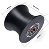 Rullo gambe macchina ellittica 61 mm x 52,7 mm con dimensioni interne 8 mm o 12