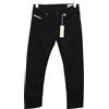 DIESEL Waykee 0886Z Jeans Da Uomo W27/L32 Dritti Neri In Cotone Stretch