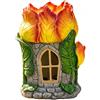 Casetta Tulipano Solare Fiori Arancioni e Gialli Lampada Giardino Solare