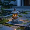 Lampada da Giardino in Stile Cinese Luce Gialla Calda per Villa