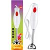 Nafeio Frullatore A Immersione Mixer Hand Blender 300W AC 220-240V 50/60HZ