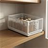 Cestino da Cucina Estraibile Angoli Arrotondati Cassetto Estraibile in Metallo