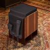 Cajon Drum Pad leggero pieghevole 121x31 cm con tasche portaoggetti per spazzole