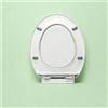 Sedile Wc Soft Close Facile da Pulire Copriwater Bianco Plastica