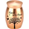 Mini Urna Commemorativa Motivo Albero Urna Commemorativa Finitura Lucida