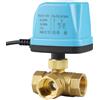 SWAWIS Elettrovalvola Motorizzata 3 Vie DN20 3/4 Pollici 230V Valvola a Sfera Elettrica