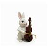 Coniglio Violinista Orecchie Lunghe Coniglio con Violino Archetto Dorato