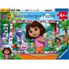 Ravensburger - Puzzle Bambini 4 Anni 2x24 Pezzi, Dora l'Esploratrice DcYM