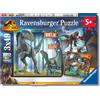 Ravensburger - Puzzle Bambini 5 Anni 3x49 Pezzi, Jurassic World - Pu 1GO1