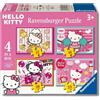 Ravensburger - Puzzle Bambini 4 Anni 4 in a box, Hello Kitty - Puzzl 1VOr