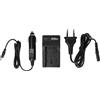 vhbw Caricatore per JVC Everio GZ-E200 GZ-E15 GZ-E15BEU GZ-E10SEU 4,2V +12V