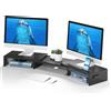 BONTEC Supporto per Doppio Monitor e Smartphone Riser Regolabile con Lunghezza e Angolo