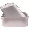 Baldassare Agnelli Pentole Agnelli ALMA177B70 Brasiera Rettangolare Spessore 3 Millimetri con Coperchio A Soute' Senza Griglia Interna, Diametro 70X45 Cm