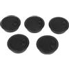 No 3X(5 PZ Nero 70Mm Dia Rotonda Plastica Hole Hole Covers Per Computer Desk B8H8)