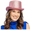 Boland - Cilindro, misura 59 cm, cappello da festa glitterato per costumi, Carnevale e feste a tema