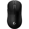 Logitech G PRO X SUPERLIGHT 2c LIGHTSPEED mouse gaming wireless, Versione Est Europa, aggiornamento 8K, leggero, 60g, HERO 2, 888 IPS, 44K DPI, 5 pulsanti programmabili, USB-C, PC e Mac - Nero