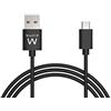 Ewent Ewewnt EW9911 Cavo Micro USB 2.0 Caricabatterie Cavo USB a USB Micro 1.0m, Ricarica Rapida per Samsung Galaxy S7 Edge/S7/S6/Note 5/Note 4, HTC, Sony, Nexus, Nokia, Motorola, Huawei, LG, Android (Nero)