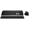 Logitech MX Keys S Combo per Mac, tastiera e mouse wireless con palm rest, tastiera retroilluminata, mouse wireless a scorrimento rapido, Bluetooth USB C per MacBook Pro, Macbook Air, iMac,iPad-QWERTY