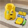 Giubbotto Nuoto Bambini Collo Alto Giacca Galleggiante Bambini Apertura