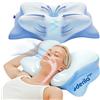 Derila Ergo Cuscino Cervicale Memory Foam Cuscino a Farfalla con Tecnologia Avanzata