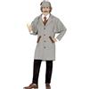 FIESTAS GUIRCA Costume da detective da uomo adulto taglia media