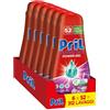 Pril Gel All in One Igiene, Detersivo Lavastoviglie Liquido con Bicarbonato, Multi-Azione Sporco Difficile, 6 Confezioni da 52 Lavaggi, 312 Lavaggi