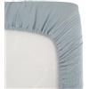 DOMIVA - Lenzuolo con angoli elasticizzati, 70 x 140 cm, colore: blu vintage