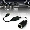 USB Cigare Accendino Presa Femmina Porta USB Accendisigari Alimentazione Converter