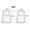 Star Griglie Star in acciaio cucina piano cottura 4 fuochi 41,7 x 22,5 cm - 2 pezzi