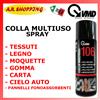 VMD Colla Spray Multiuso per Cielo Auto-Tessuti-Gomma-Legno-Pannelli Fonoassorbenti