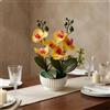Orchidea in Vaso Finta a Coste Orchidea Finta Realistica Alta 25 Cm per Stanza