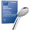 Duravit Universal Doccetta a mano, Doccia con 3 tipi di getto (Rain, CQvU