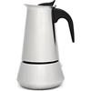 Leopold Vienna Espresso maker Trevi for 6 cups, matt stainless steel