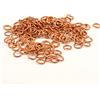 Vaessen Creative - Anelli in alluminio, per lavoretti artistici e bijoux, Orange Copper, 10mmx135