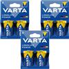 VARTA 6 batterie R-20 R20 D da 1,5 V alcaline Longlife Power Varta