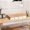Supporto per monitor in bambù stabile con cassetto per appartamenti, uso